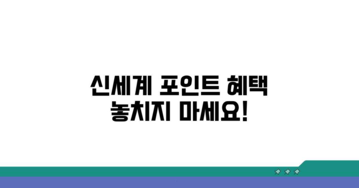 신세계 제휴사 포인트 혜택