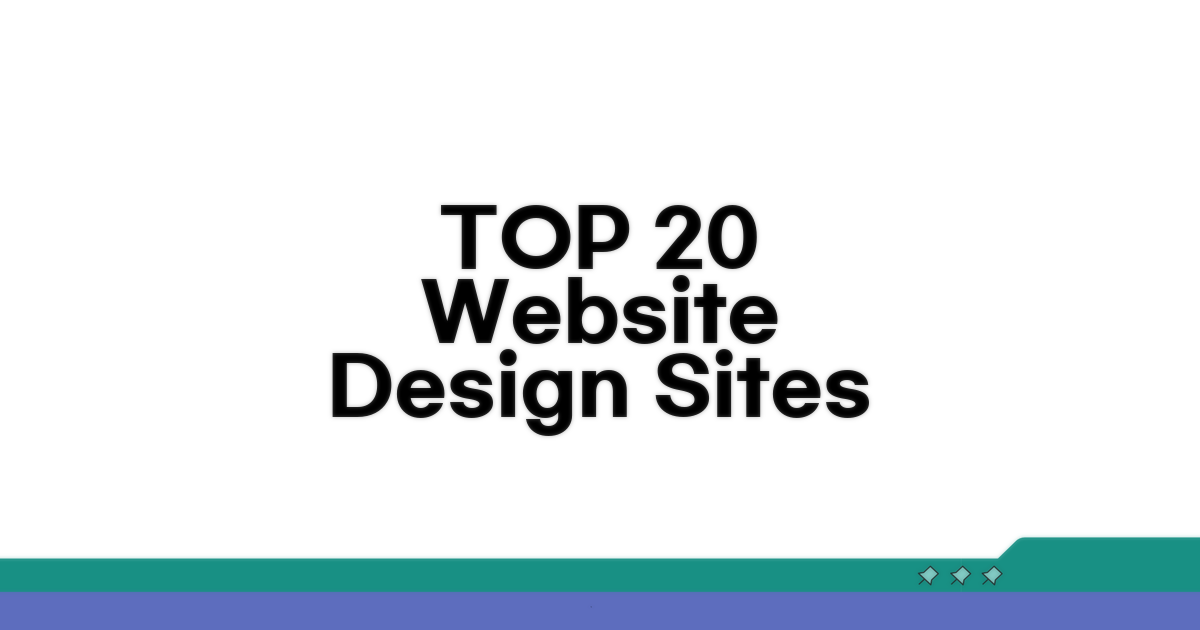 홈페이지 디자인 사이트 TOP 20