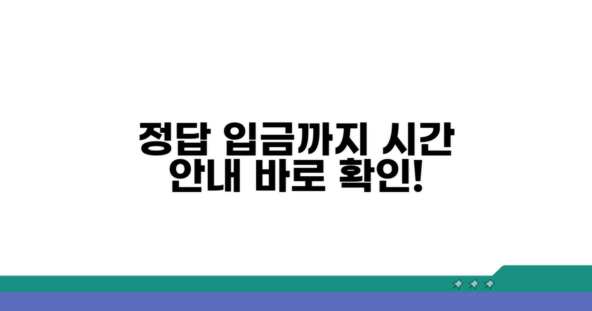 지급까지 예상 소요 시간 안내
