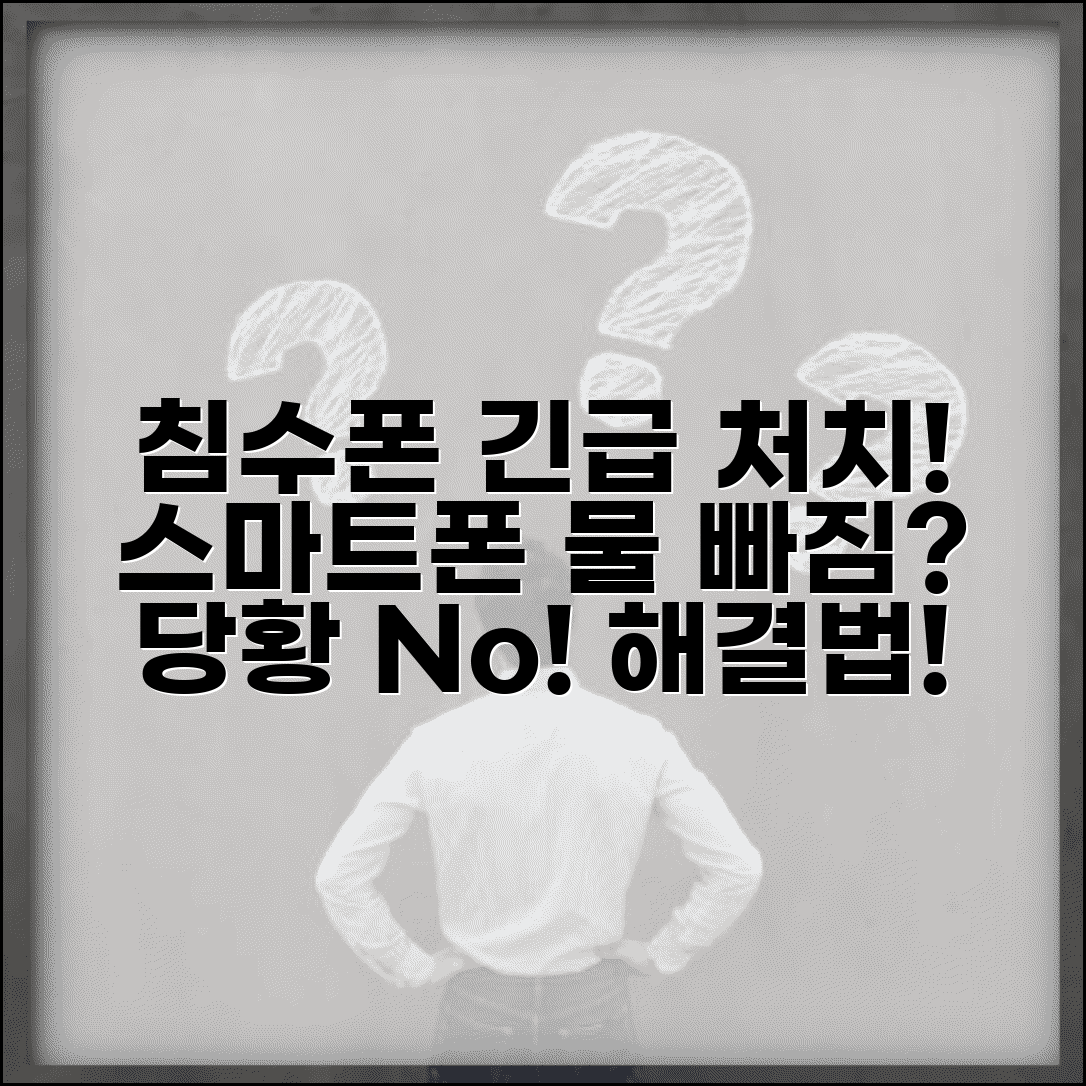 휴대폰 침수됐어요 응급처치 | 스마트폰 물에 빠짐 대처법, 당황하지 마세요!