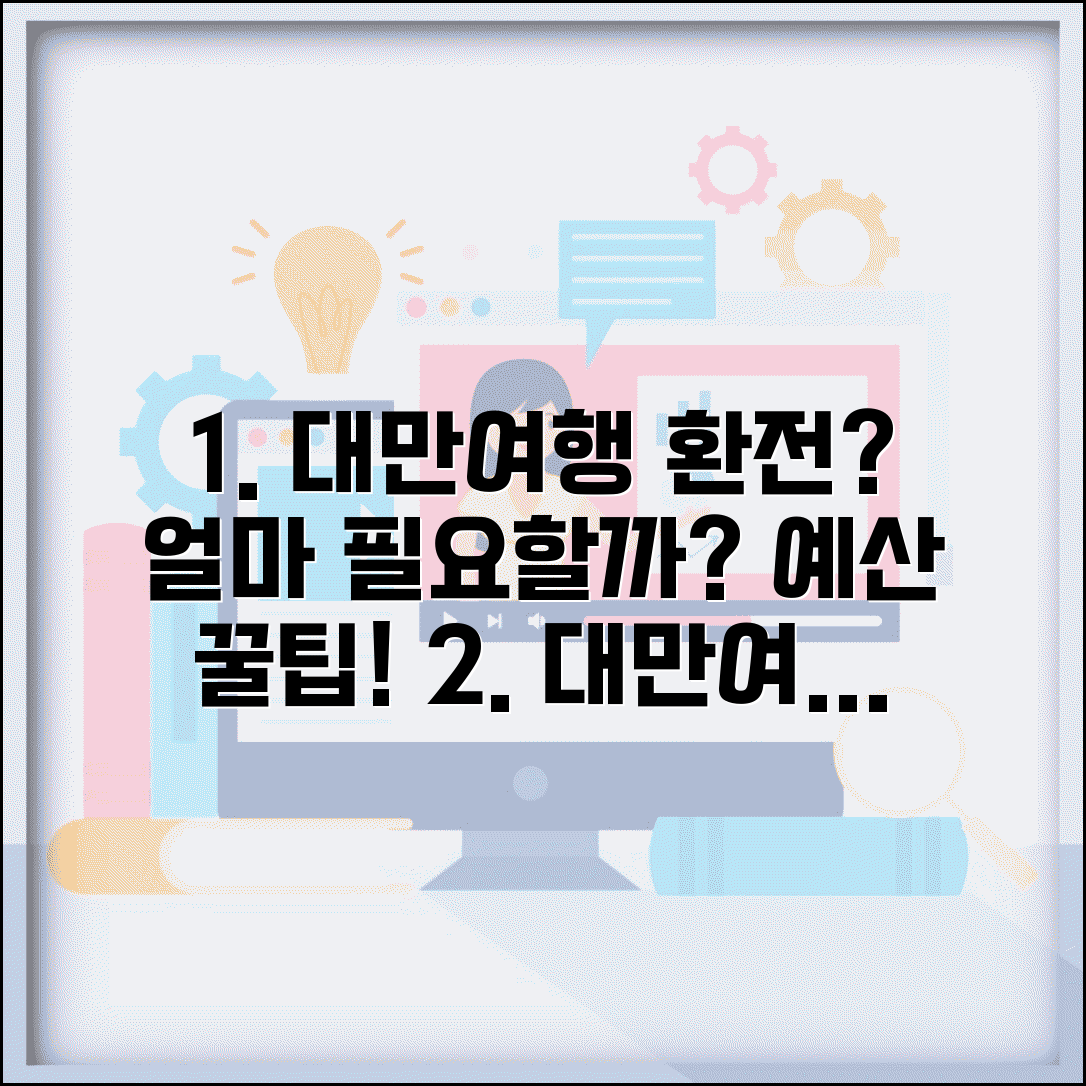 대만여행 환전 얼마나 해야 할까? | 일별 예산 계산법 및 카드 사용 팁 총정리
