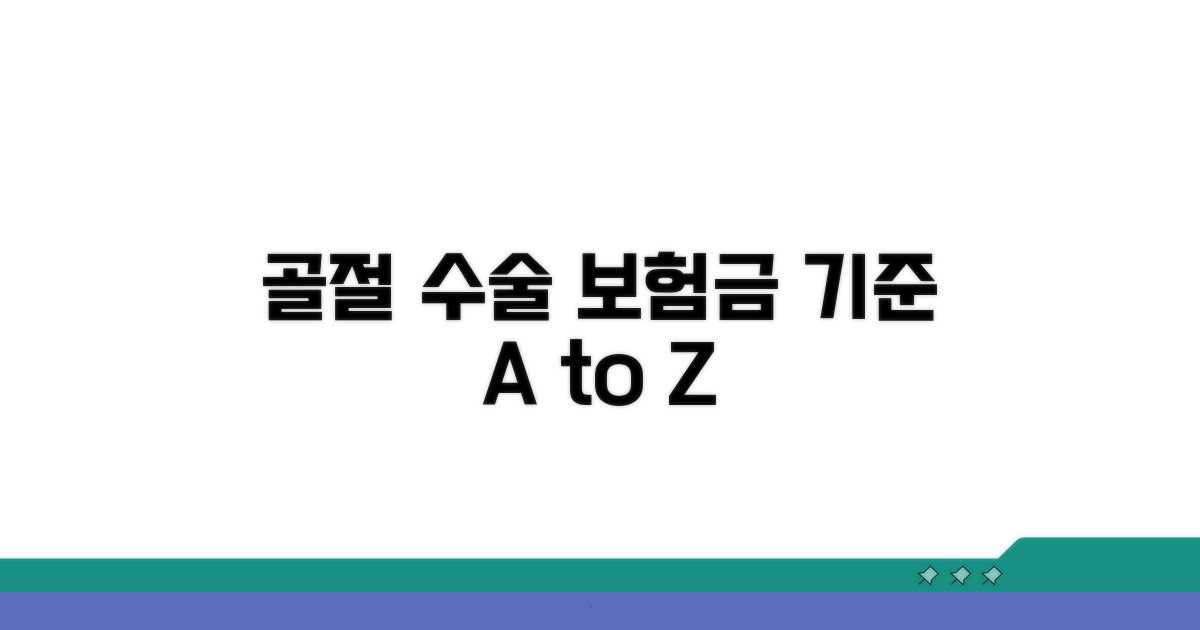 골절 수술 종류별 보험금 지급 기준
