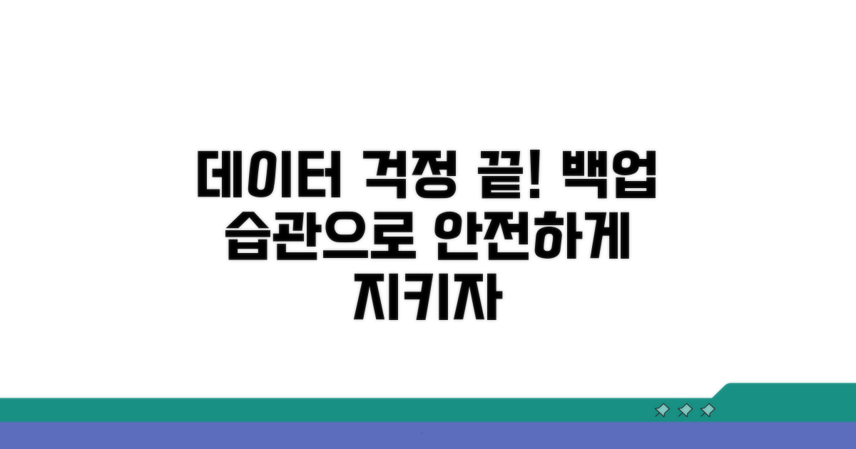 데이터 백업 습관으로 예방하자