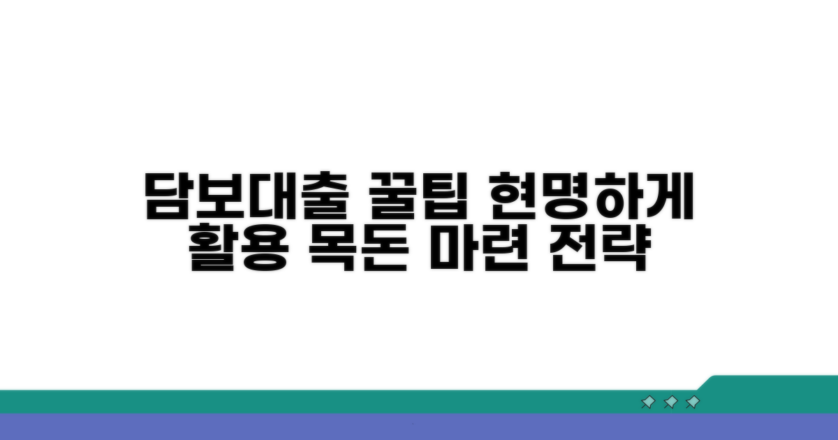 담보대출 현명하게 활용하는 꿀팁