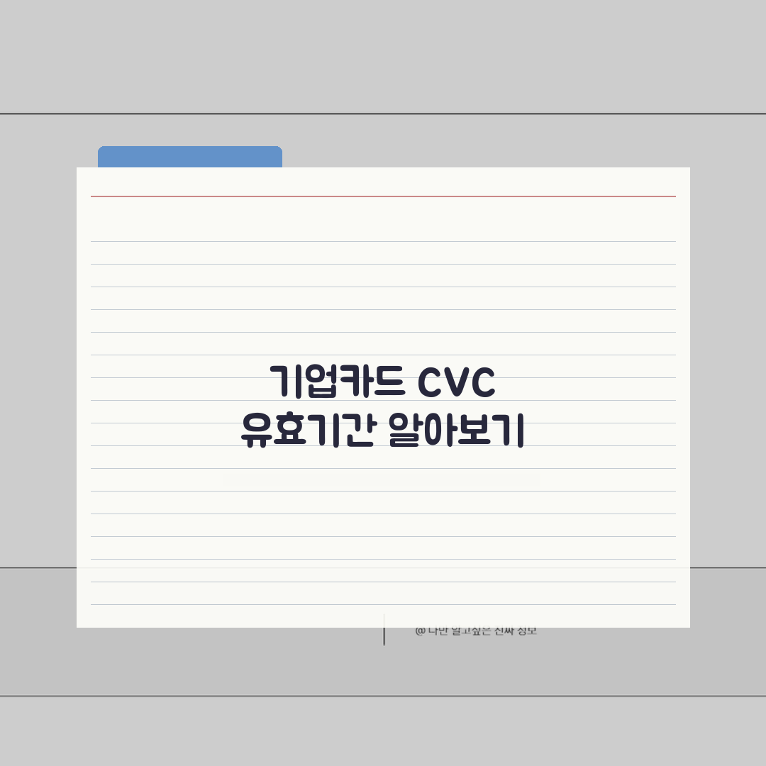 IBK기업카드 CVC 유효기간 카드정보 알아보기 총정리: 5가지 핵심 정보