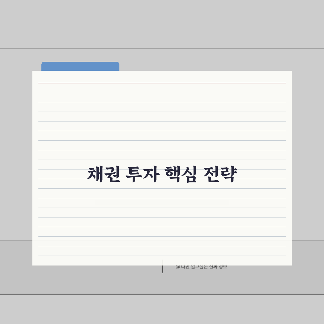 채무증권 투자 전략 | 종류별 특징 및 수익성 분석: 5가지 핵심 총정리